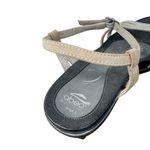 Abeo Grace Rhinestone Glitz Heel Sandal Beige BIO System Party Womens 8.5N Size 8.5 Photo 6