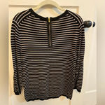 Philosophy black and cream striped sweater shirt Size L Photo 3