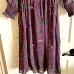 re:named  dress woman’s purple long sleeve floral sheer maxi New size medium Photo 2