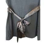 The Limited  Black Scoop Neck Short Sleeve Back Tie Blouse Women Sz S Photo 3