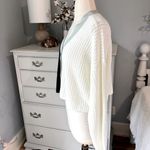 True Craft Cardigan Black White Gray Color Block Acrylic Sweater  Women Large New Photo 8