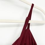 Windsor  Dark Whimsigoth Surplice Neckline Split Cocktail Dress‎ Size 9 Burgundy Photo 8