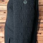 Michael Kors NWT Women Quilted Spring Fall Light Jacket Black Lrg Monogram Logo Photo 5