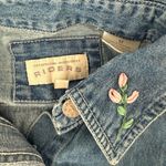 Riders By Lee 90s Vintage Denim Button Down Shirt Photo 2