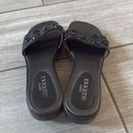 Sesto Meucci Jeweled Slide Sandals Size 7 Black Wedge Slip-On Comfort Shoes Photo 5