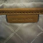 Michael Kors Jet Set Item Silver Brown Leather Zip Chain East West Crossbody Bag Photo 8