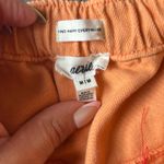 Aerie  Orange Denim Circle Mini Skirt Women's Size Medium NWOT Photo 3