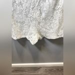 Lulus Women's NEW Babygirl White Lace Faux Wrap Romper Bell Sleeves Size Large Photo 6