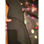 Milly  New York Black Satin Colored Polka Dot Party Dress Size 2 XS Sheer Edges Photo 7