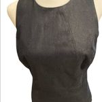 Banana Republic Dark Blue Denim Sleeveless Zip Back Tank Top Size 0 Photo 4
