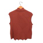 Oska Rust Virgin Wool Knit Sleeveless Sweater Vest 0 S 4/6 Brown Photo 3