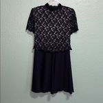 Black Lace Top and Skirt Set Size L Photo 1