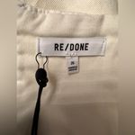 RE/DONE  70’s Lace-Up Skirt Mini High Rise Denim Women’s Vintage White Size 26 Photo 12