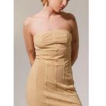 Urban Outfitters  UO Bari Strapless Corset Mini Dress‎ Beige Size Small Photo 0