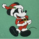 Disney Santa Mickey Mouse Christmas T-Shirt Medium Photo 2