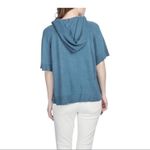 Lilla P Hooded Short Sleeve Blue Pullover Size S Photo 1