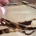 via spiga ANIMAL PRINT SLINGBACK STRAP PLATFORM STILETTOS SANDAL SHOES 8 Photo 8