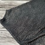 Loila Asymmetrical Sexy Glittery Blouse Top Shirt Gunmetal Gray S SM Small Light Silver Photo 6