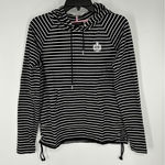 Ralph Lauren Lauren  Hoodie Sweatshirt Pull Over Striped Big Logo Embroidered Med Photo 0