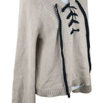 Marled Reunited Clothing Lace Up Renaissance Long Sleeve Sweater Medium Photo 0