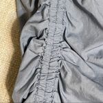 Free People Light Blue Ruched Sleeve Button Down Blouse Photo 11