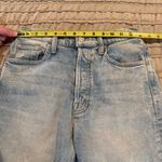 MOTHER The Tripper Cutoff Fray Denim Jean Shorts Skating On Thin Ice 26 Blue Photo 8