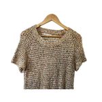 CAbi Sorbet Pullover Short Sleeve Open-Knit Sweater Women's Medium Photo 2