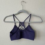 Free People  Baby Racerback Bralette in Navy Women’s Size M/L Photo 3