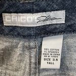 Chico's  Platinum Womens 3.5 Tall XLT Jeans Dark Wash Denim Wide Leg Stretch Photo 3