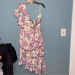 SheIn Floral Print One Shoulder Ruffle Hem Dress Size 2X Photo 1