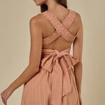 Endless Blu Cross Back Bow Detail Dress Photo 1