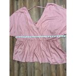 ASOS Design Curve 100% Viscose Blush Wrap Tunic Top - Size US 18 Photo 3