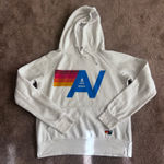 Aviator Nation  White Logo Hoodie Pullover Medium Photo 0
