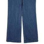 J.Crew  Slim Wide Leg Cropped Sailor Nautical Stripe Denim Jean 26 Blue White Photo 2