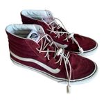 Vans Worlds #1 SkateBoard Maroon Red Shoes with White Trim Size 7.5M/ 9W Photo 0