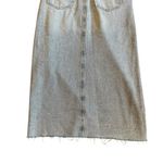 Pistola  Amira Denim Midi Dress Riviera Wash High Slit Long Sleeve Size Small NWT Photo 11