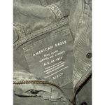 American Eagle Womens Military Cargo Hooded Jacket Tie Waist Green Size medium Photo 1
