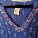 Sundance Blue Mixed Print Tunic Medium Photo 2