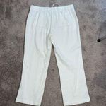 Nicole Miller  Women’s Linen Blend White Capris XL Photo 7