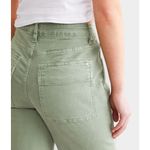 Mica Denim Women's 31 Sap Green Cargo Utility Cropped Straight Pants Stretch Photo 2