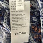 Maeve ANTHROPOLOGIE  Cathy Pleated Blue Jungle Top Medium Photo 9