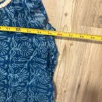 Gypsy Rose Boho Festival Tank Top Blue Purple Ruffle Hem Photo 4