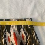 Maeve  women's medium pattern knee length skirt Anthropologie black red print Photo 4