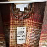 Charter Club NWT  Multicolor Plaid Shawl Wrap Poncho Photo 3