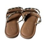 Universal Threads Universal Thread Womens Vivienne Two Band Flat Sandals Gold / Brown Womans 7 Nwt Photo 3