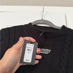 Tommy Hilfiger Tommy Jeans Cable-Knit Crewneck Logo Sweater Photo 3