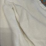 Loft  Ivory Knit Sweater Diamond crochet Stitch Crewneck Size Medium Photo 10