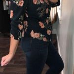 Blush  medium floral flirty summer blouse Photo 0