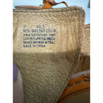 Born Orange Carlyle Sandals Thong Full Grain Leather Size 9 Lagenlook wedge Photo 9