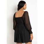 Eloquii Twisted Bodice Mini Dress Babydoll Smocked Empire Waist 22 Flowy Stretch Photo 1